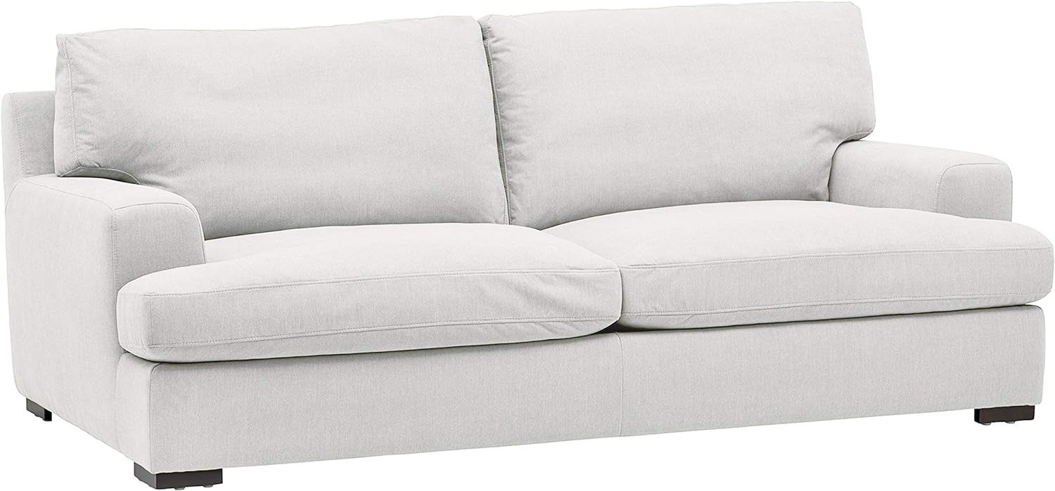 Amazon Brand – Stone & Beam Lauren Down-Filled Oversized Sofa Couch, 89"W, Pearl | Amazon (US)