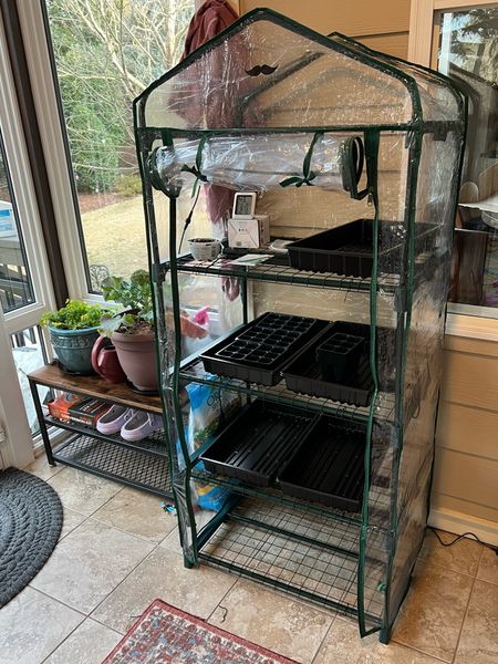 Ready for the start of our grow season! Is growing more of your own food on your 2024 goal list? I love this little greenhouse, it was such a good value for the price! 

#LTKhome #LTKSeasonal #LTKfamily