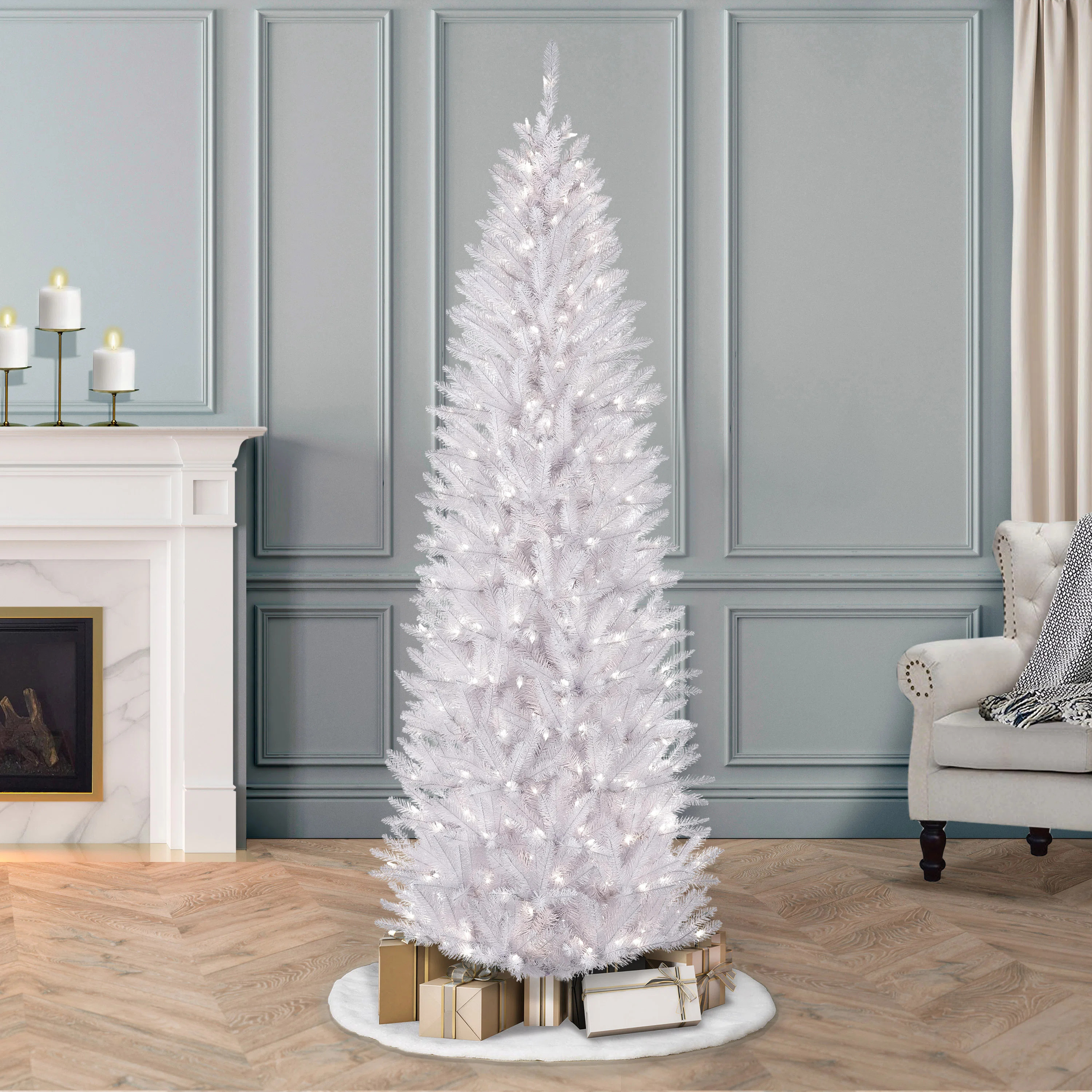Hattaway Lighted Artificial Fir Christmas Tree | Wayfair North America
