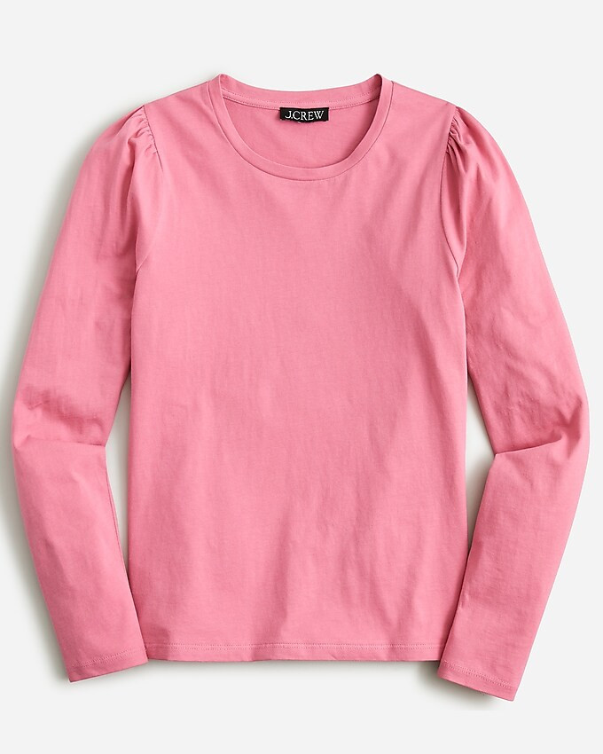 Puff-sleeve crewneck T-shirt | J. Crew US