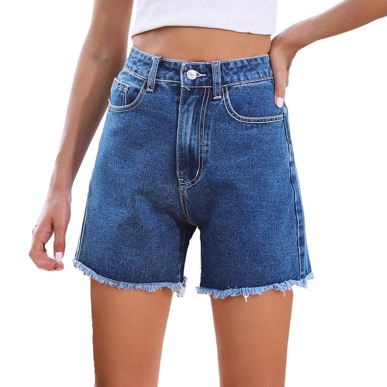 Clearance! Jean Shorts Womens Boyfriend Jeans for Women Women's Summer New Loose Casual High Wais... | Walmart (US)