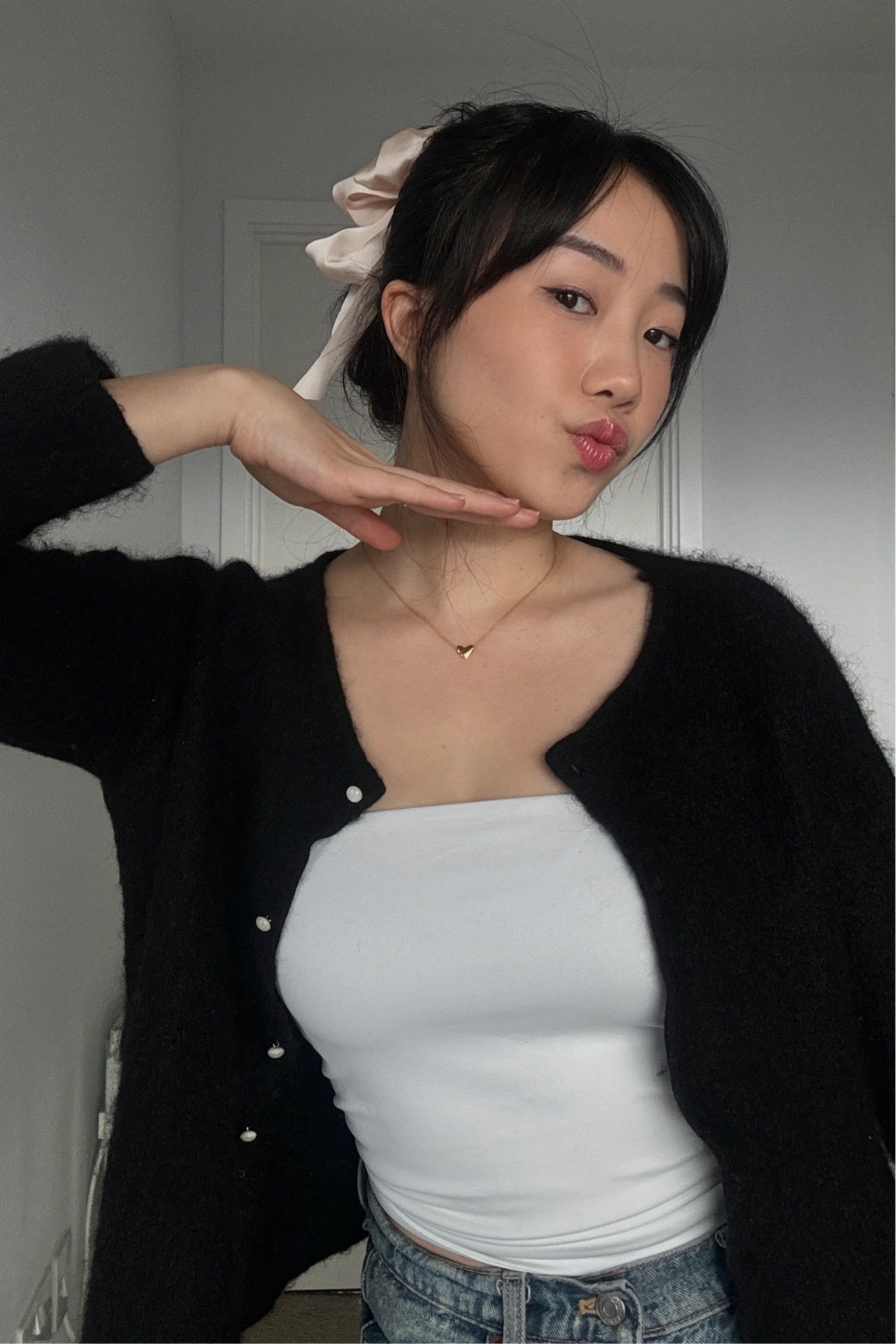 Easy spring look 🖤 

using sezane cardigan here and aritzia tube top here! linking similar items below 🫶🏻

#LTKsalealert #LTKeurope #LTKstyletip