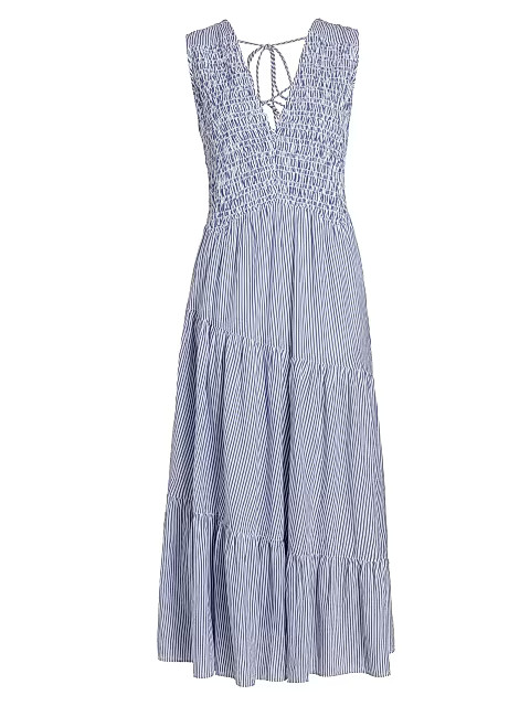 Juno Stripe Cotton Maxi Dress | Saks Fifth Avenue