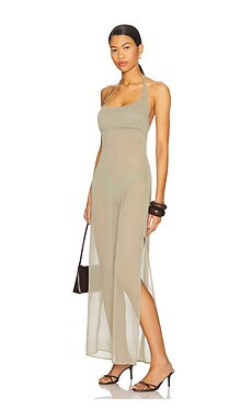 LIONESS Driftwood Maxi Dress in Matcha from Revolve.com | Revolve Clothing (Global)