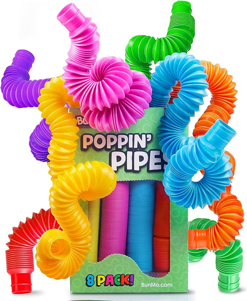 BUNMO Pop Tubes Large 8pk | Toddler Toys Loved by The Whole Family | US Based | Stimulating & Ima... | Amazon (US)