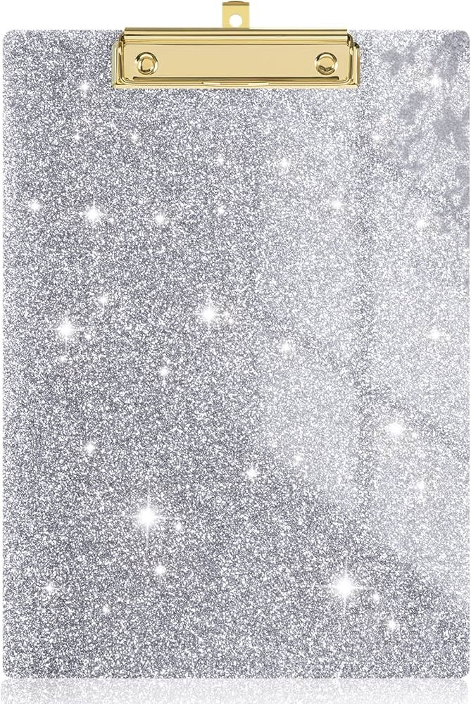 Rimilak Acrylic Clipboards, Glitter Clipboard with Low Profile Gold Clip, Designed for Classroom ... | Amazon (US)