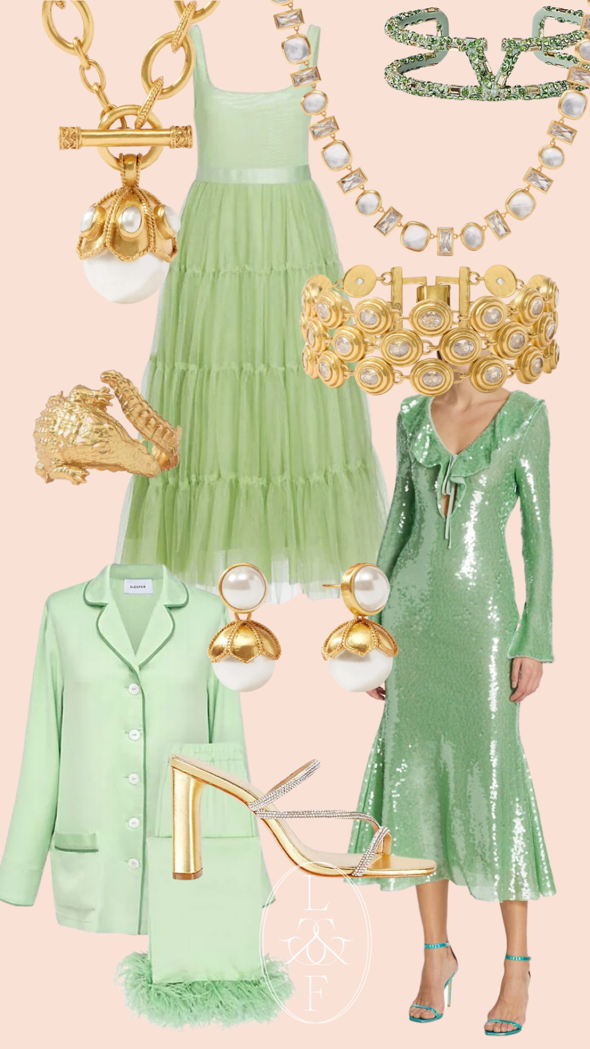 Green outfits. Green style. Summer to fall transition. Saks sale. Julie vos jewelry 

#LTKunder100 #LTKunder50 

#LTKsalealert