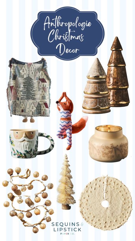 My Anthropologie Christmas decor favorites. Perfect items to add to your home this holiday season! 

#LTKSeasonal #LTKhome #LTKHoliday