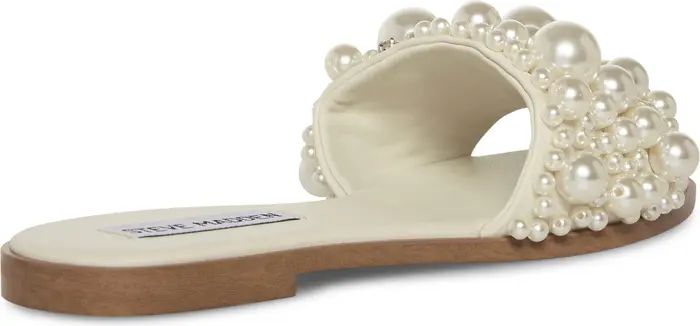 Steve Madden Knicky Imitation Pearl Embellished Slide Sandal (Women) | Nordstrom | Nordstrom