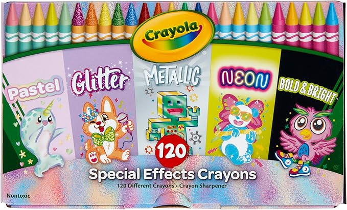Crayola Crayons in Specialty Colors (120ct), Art Supplies for Kids, Gifts for Boys & Girls [Amazo... | Amazon (US)