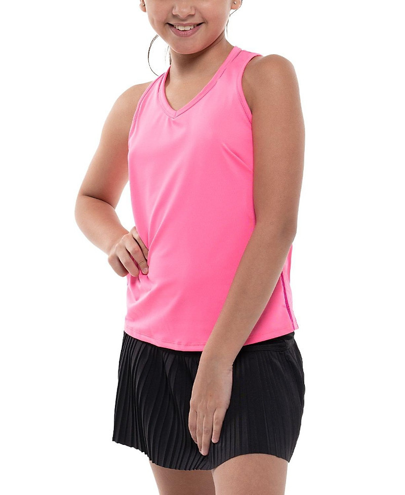 Lucky in Love Girls' V-neck Cutout Tank Top - Little Kid, Big Kid | Bloomingdale's (US)