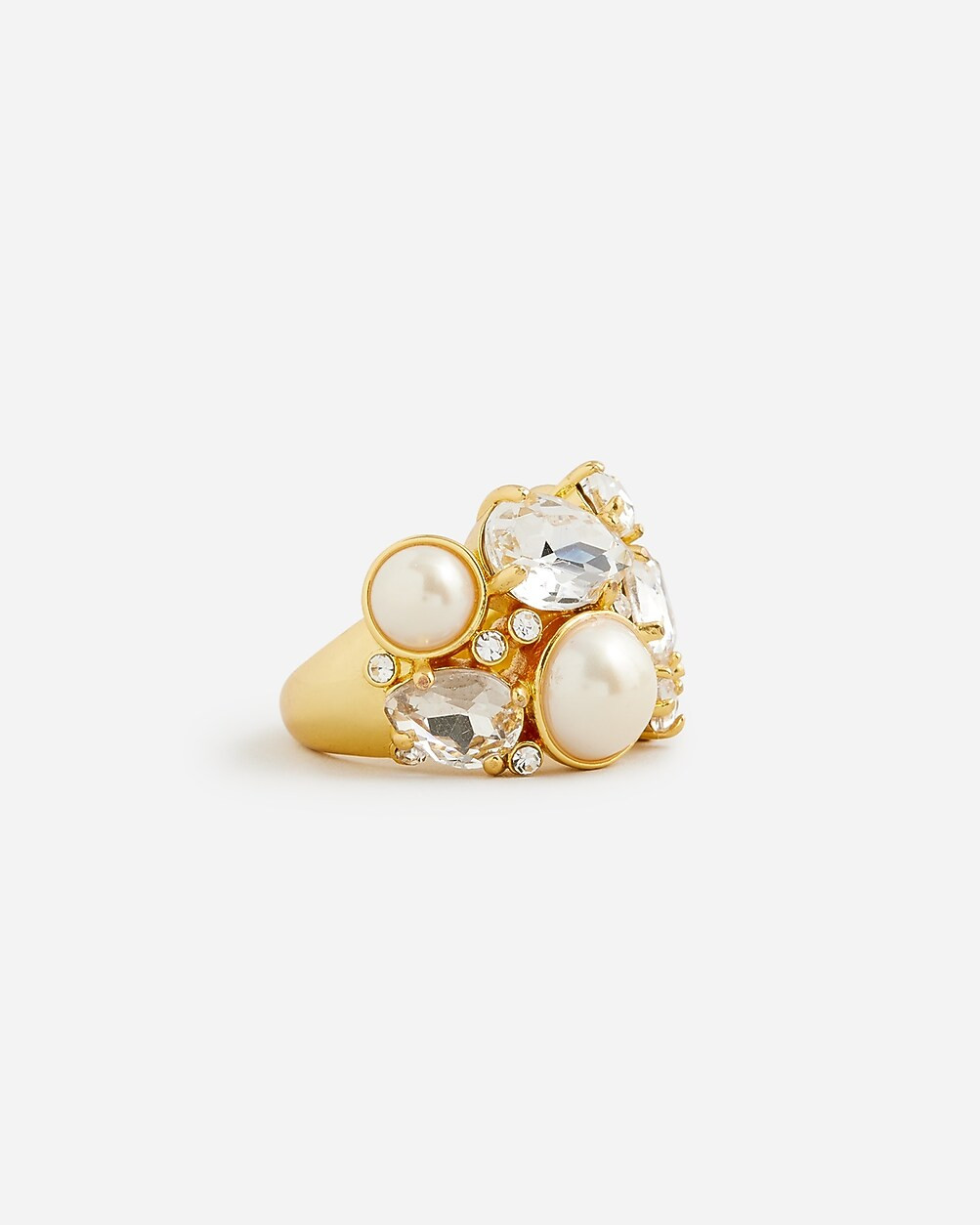 Pearl and crystal ring | J. Crew US