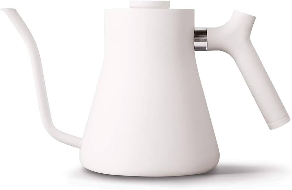 Fellow Stovetop Pour-Over Kettle, Gooseneck Teapot, 1L, Matte White, Stainless Steel, Built-in Th... | Amazon (US)