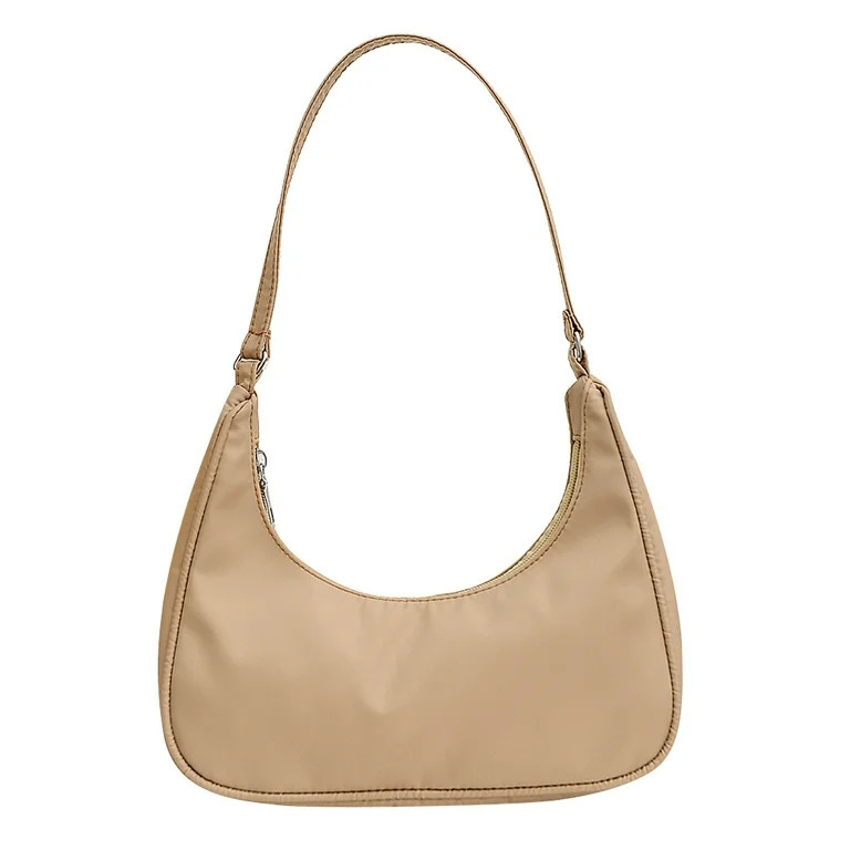 VAKIND Fashion Women Pure Color Underarm Hobos Bags Top-handle Handbag (Camel) | Walmart (US)