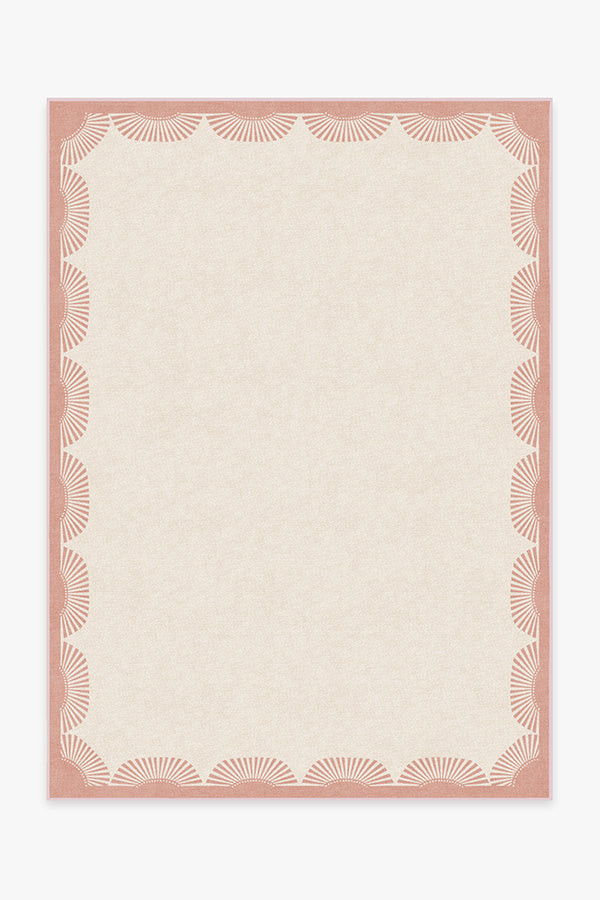 Gray Malin Fringe Pink & Ivory Rug | Ruggable