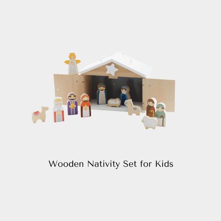 Wooden Nativity Set for Kids

#LTKHolidaySale #LTKkids