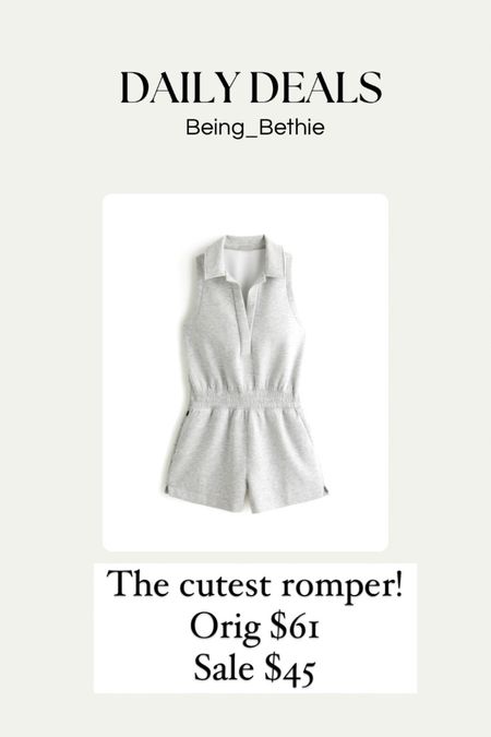 Abercrombie romper on sale! 
Romper 
Travel outfit 
Summer outfit 

#LTKFindsUnder50 #LTKStyleTip #LTKSaleAlert