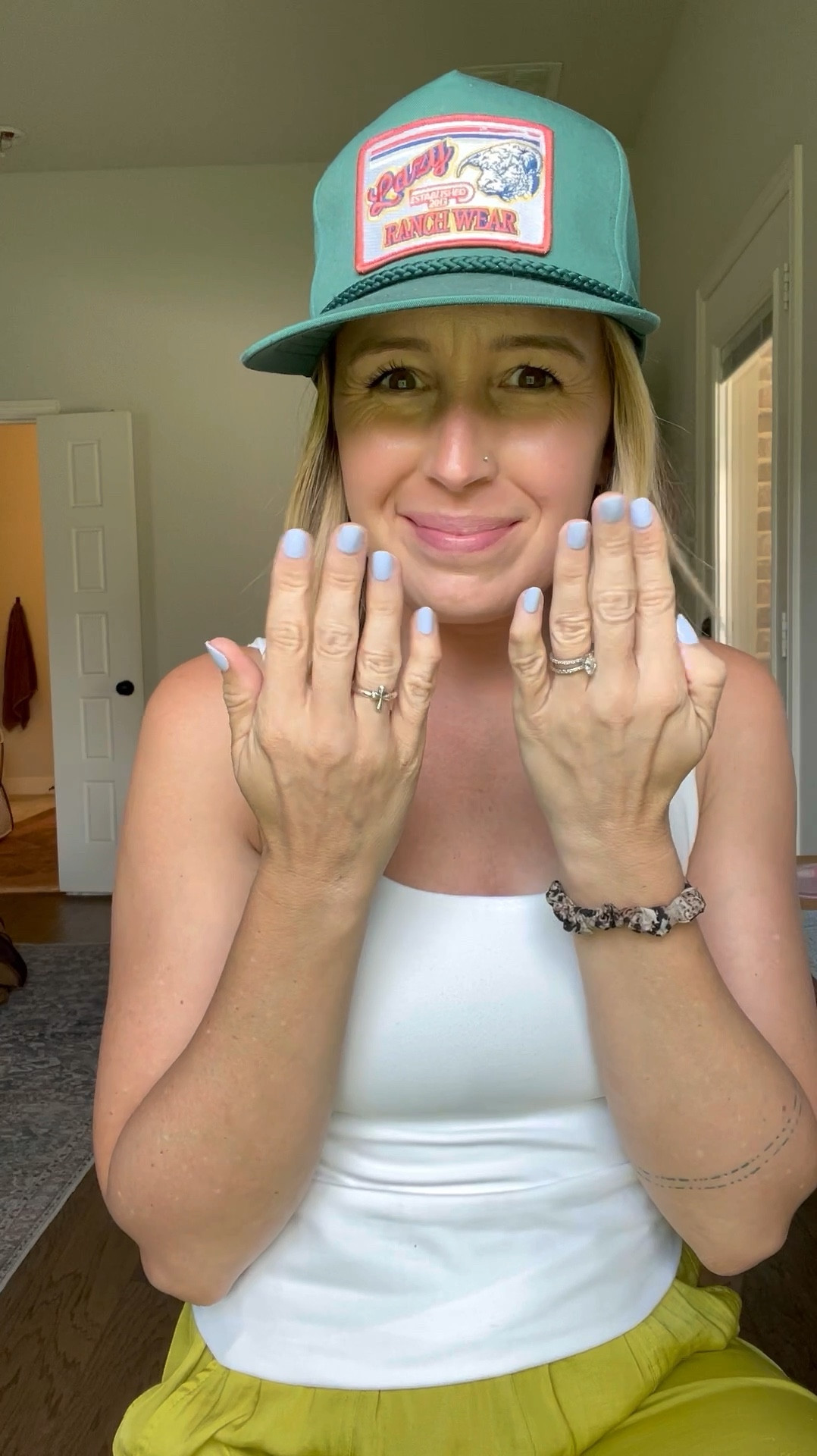 I’ve been loving throwing on some press on nails—and these last 2.5-3 weeks!

Glamnetic | Olive and June