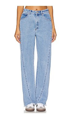 Abrand Carrie Straight Leg Jeans in Loretta from Revolve.com | Revolve Clothing (Global)