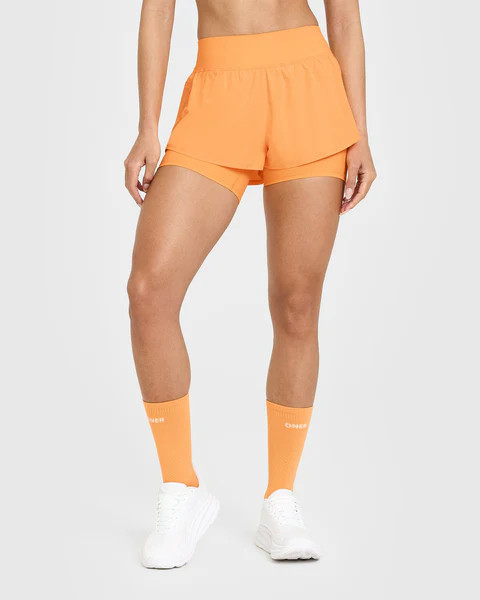 Unified Double Layer Shorts 5" 
 Powdered Orange | Oner Active (UK / US)