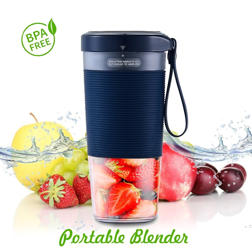 Mini personal portable cordless juicer with USB (Blue) | Bed Bath & Beyond