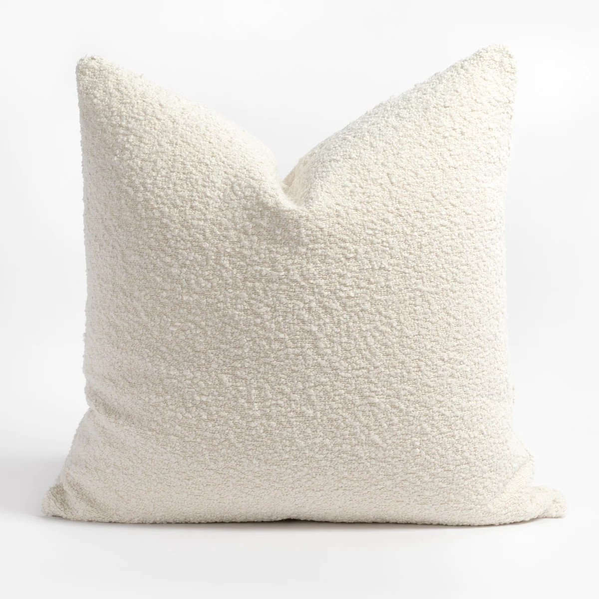 Cambie Boucle 22x22 Pillow, Chalk | Tonic Living