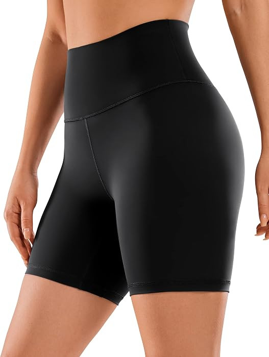 CRZ YOGA Naked Feeling Biker Shorts 6" | Amazon (US)