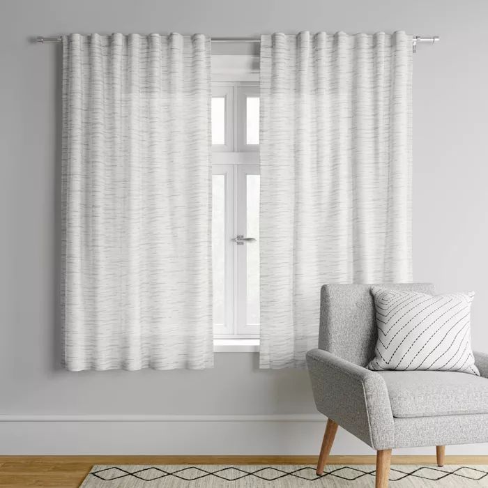 Striation Herringbone Light Filtering Window Curtain Panel - Project 62™ | Target