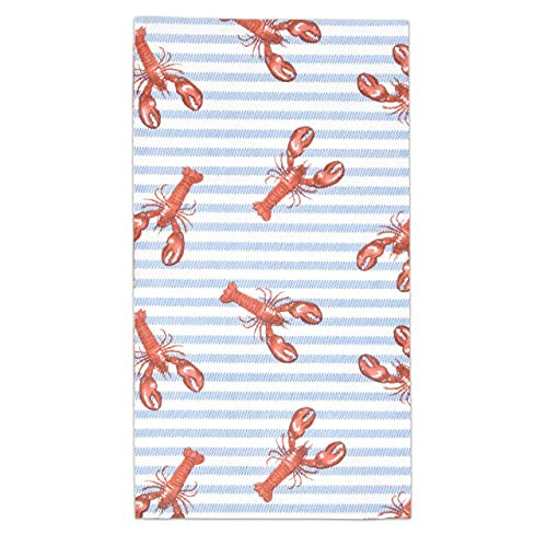 100 Lobster Guest Napkins 3 Ply Disposable Paper Tropical Craw Fish Crab Beach Dinner Hand Napkin for Bathroom Powder Room Wedding Anniversary Holiday Birthday Party Coastal Nautical Decorative Towels | Amazon (US)