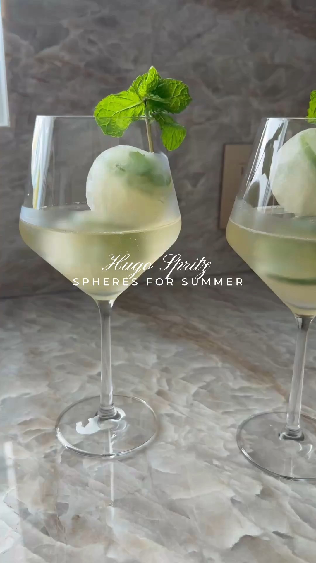 HUGO SPRITZ 🍋‍🟩 
love this recipe for summer entertaining 🍾 Make these ice cubes by adding lime wheels, mint, lime juice and water to your mold, then add in elderflower liqueur - I did about 1/2 mixture and 1/2 liqueur. Freeze and just pour your favorite Prosecco

#Spritz #HugoSpritz #Cocktail #IceCubes
#summerentertaining #summerhosting #summercocktail #icemold #amazon #amazonhome #amazonfind #summerparty 

#LTKParties #LTKSeasonal #LTKHome