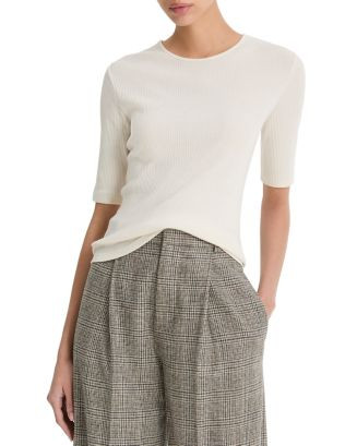 Ribbed Elbow Sleeve Tee | Bloomingdale's (US)