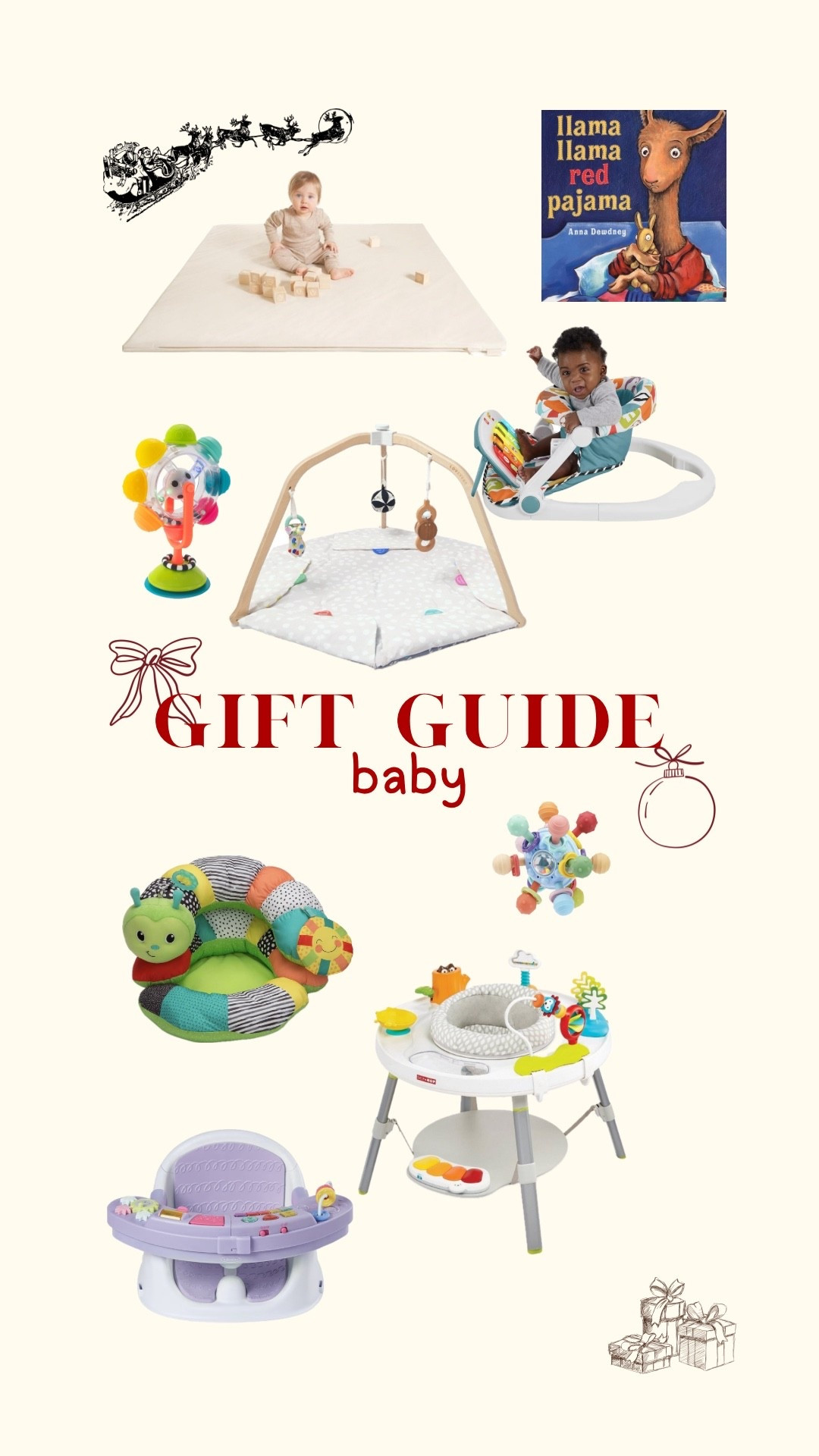 Baby gift guide


Gift guide for baby’s, toys for baby’s, 3-6 month toys, baby gym, baby equipment 

#LTKmomlife #LTKGiftGuide #LTKBaby