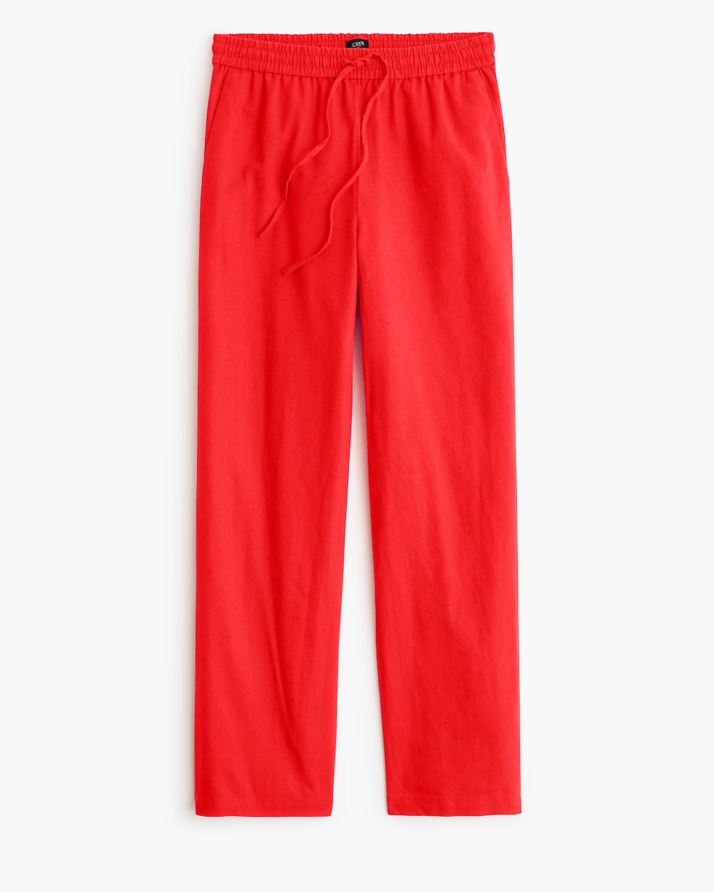 Linen-blend slim wide-leg drawstring pant | J.Crew Factory