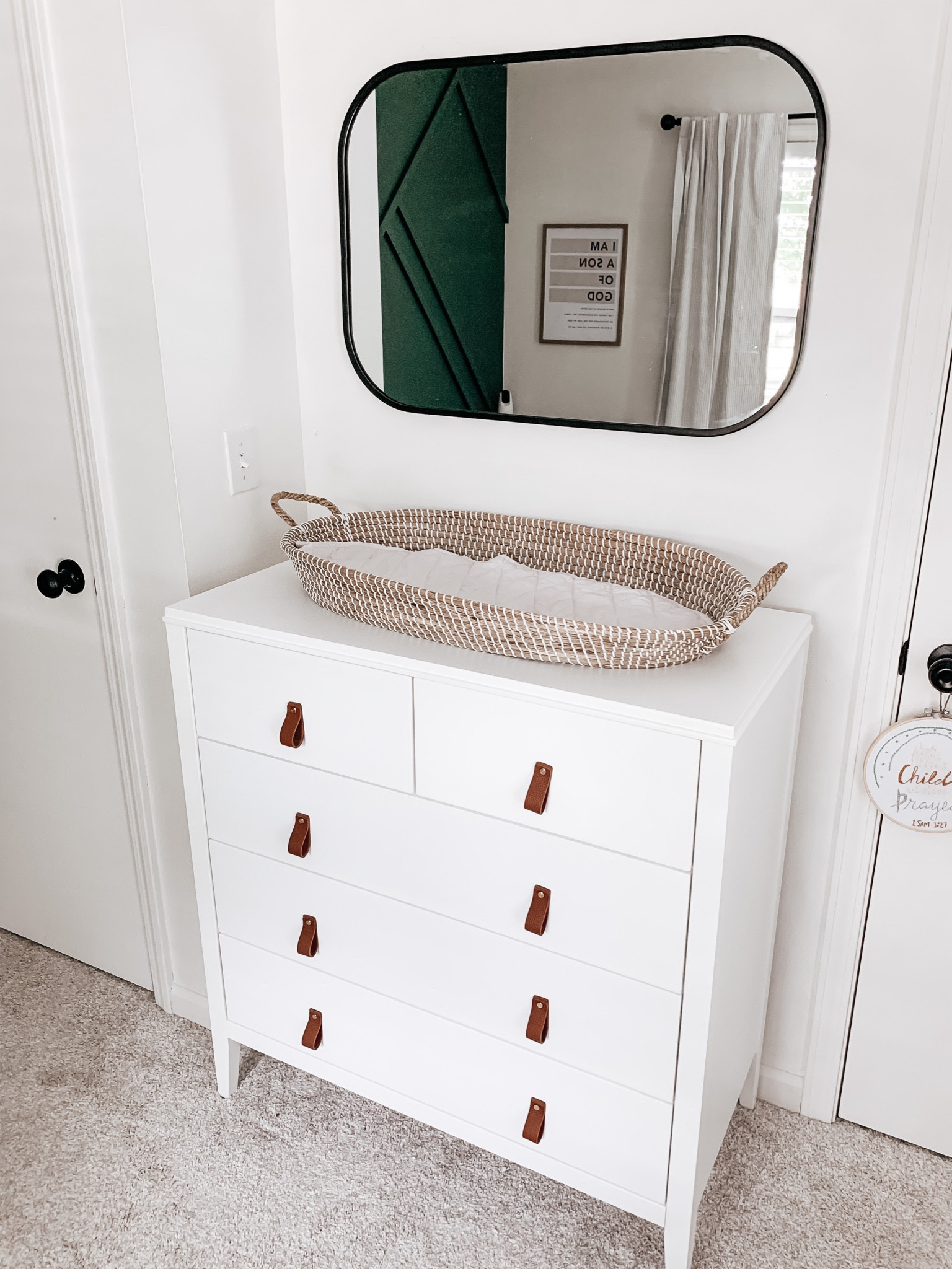 Target dresser is on sale right now! 15% off! 
We added the leather pulls ourselves from amazon 

#LTKhome #LTKbaby #LTKsalealert