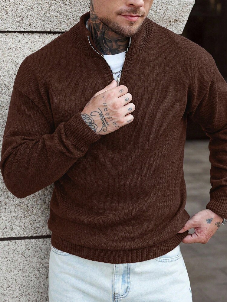 Brown sweater  | SHEIN