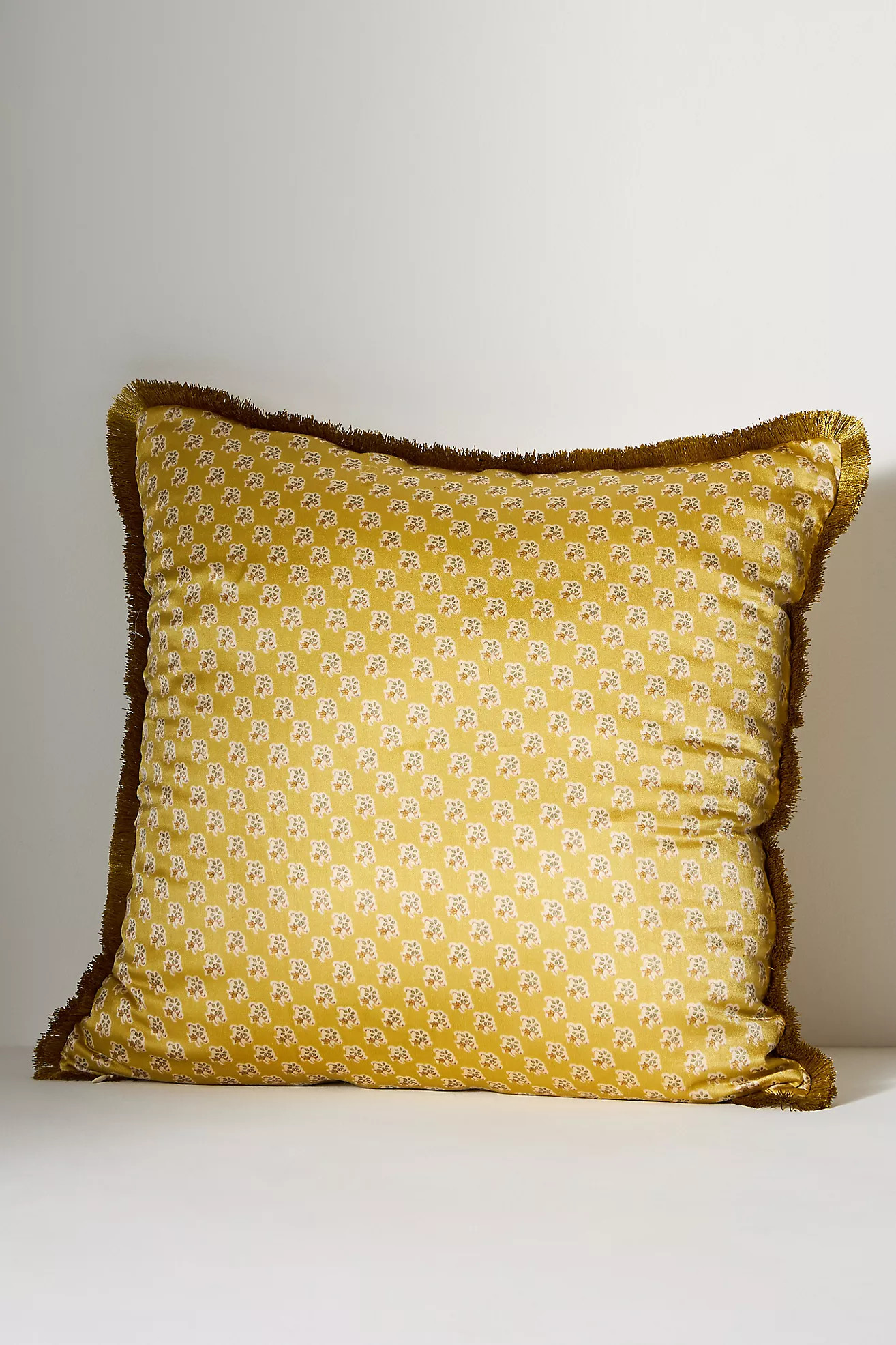 Silk Mix Print Floral Pillow | Anthropologie (US)