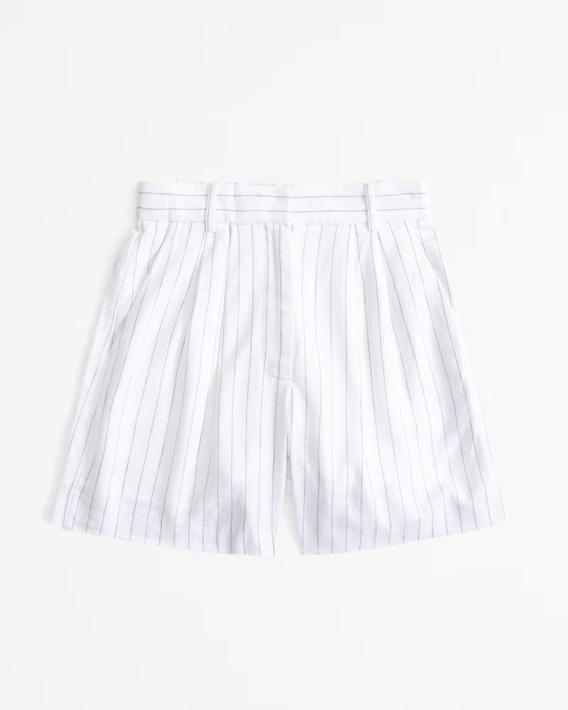 A&F Sloane Tailored Linen-Blend Short | Abercrombie & Fitch (US)