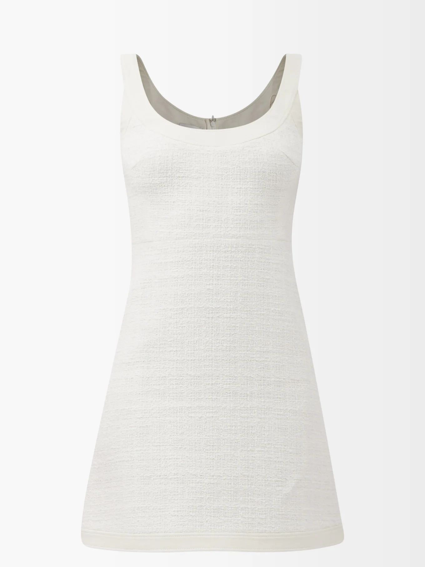 Scoop-neck cotton-blend tweed mini dress | Giambattista Valli | Matches (UK)