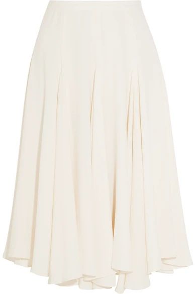 Fluted crepe skirt | NET-A-PORTER (US)