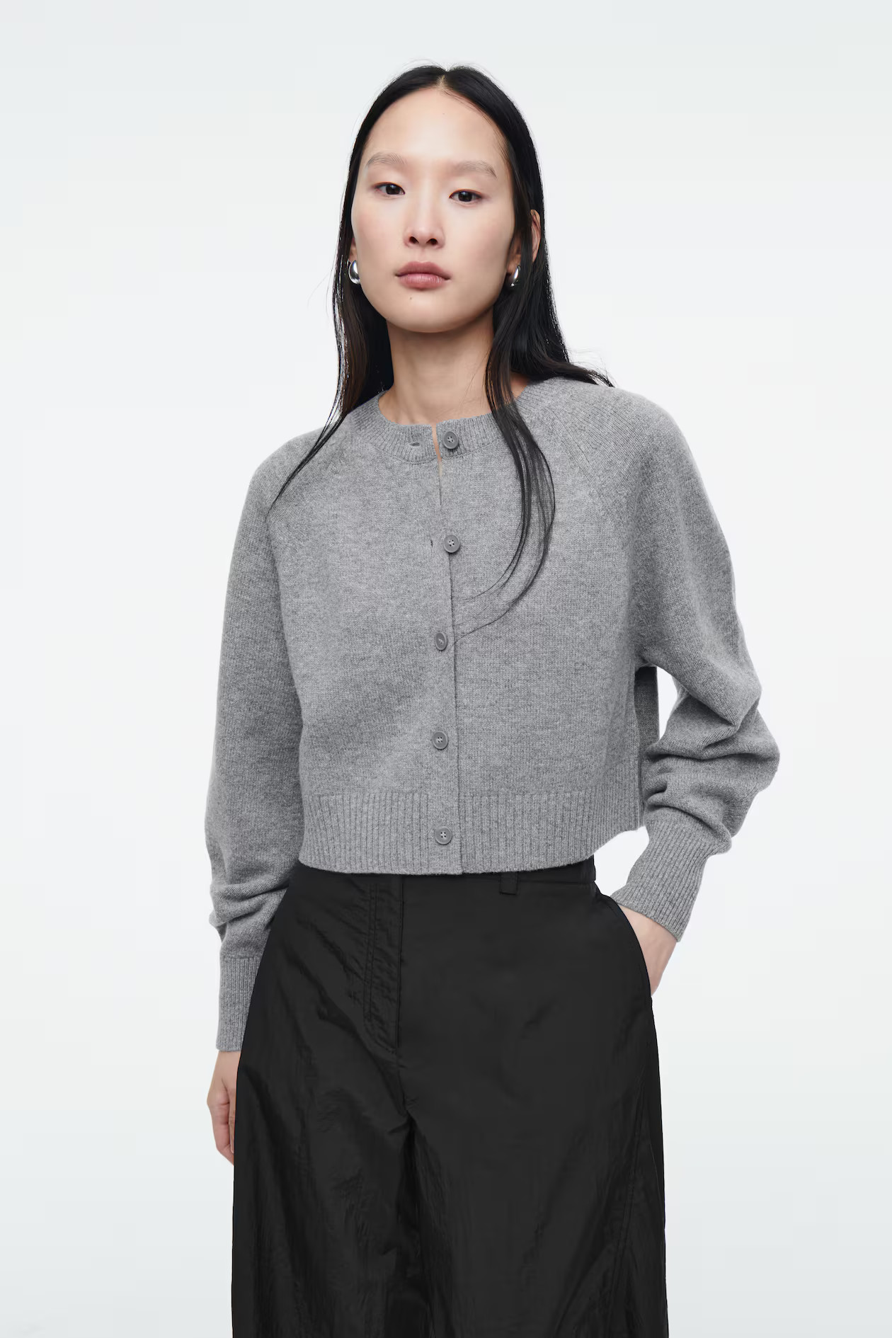 CROPPED WOOL CARDIGAN | H&M (UK, MY, IN, SG, PH, TW, HK)
