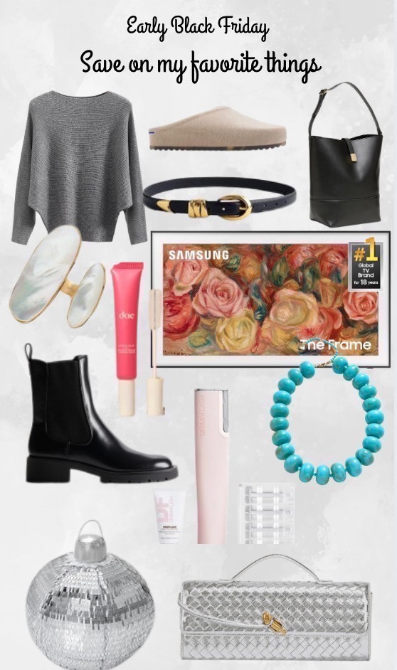 Sharing some of my favorite things that are currently on sale for early Black Friday. Perfect time to grab gifts or treat yourself to pieces you’ve had your eye on. 

 #EarlyBlackFriday #SaleFavorites #HolidayShopping #GiftGuide #StyleFavorites 

#LTKCyberWeek #LTKGiftGuide #LTKHoliday