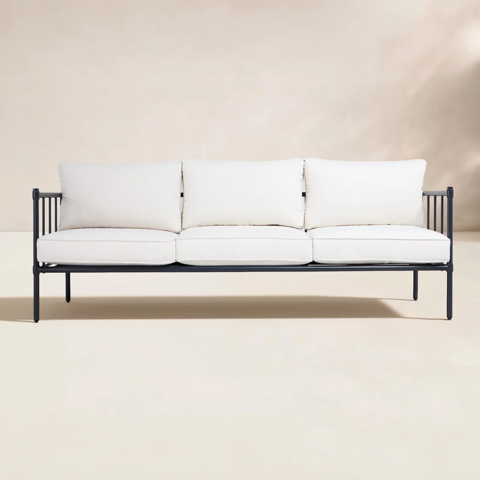 3-person Outdoor Metal Sofa | Birch Lane