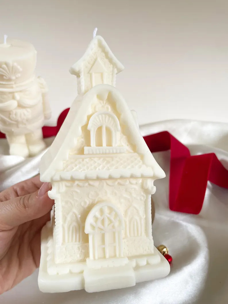 Gingerbread House Candle, Christmas Candle, Christmas Decoration, Christmas Gift, Holiday Candle,... | Etsy (US)