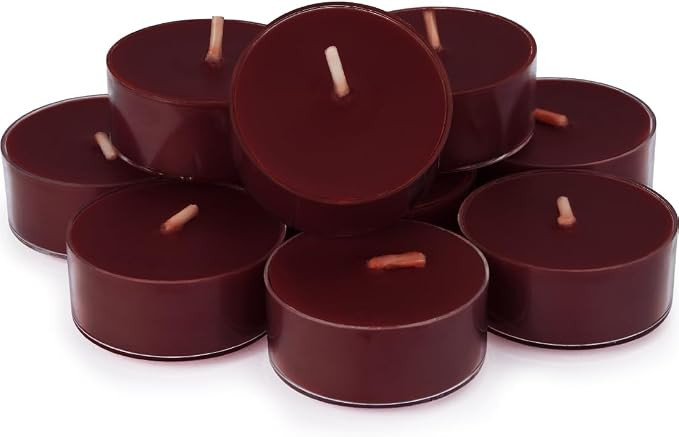 Scented Tea Candles 4 Hours Burn 12 Pack Apple Cinnamon | Amazon (US)
