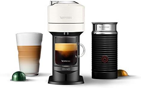 Nespresso Vertuo Next Coffee and Espresso Machine by De'Longhi, White w/Aeroccino Milk Frother, O... | Amazon (US)