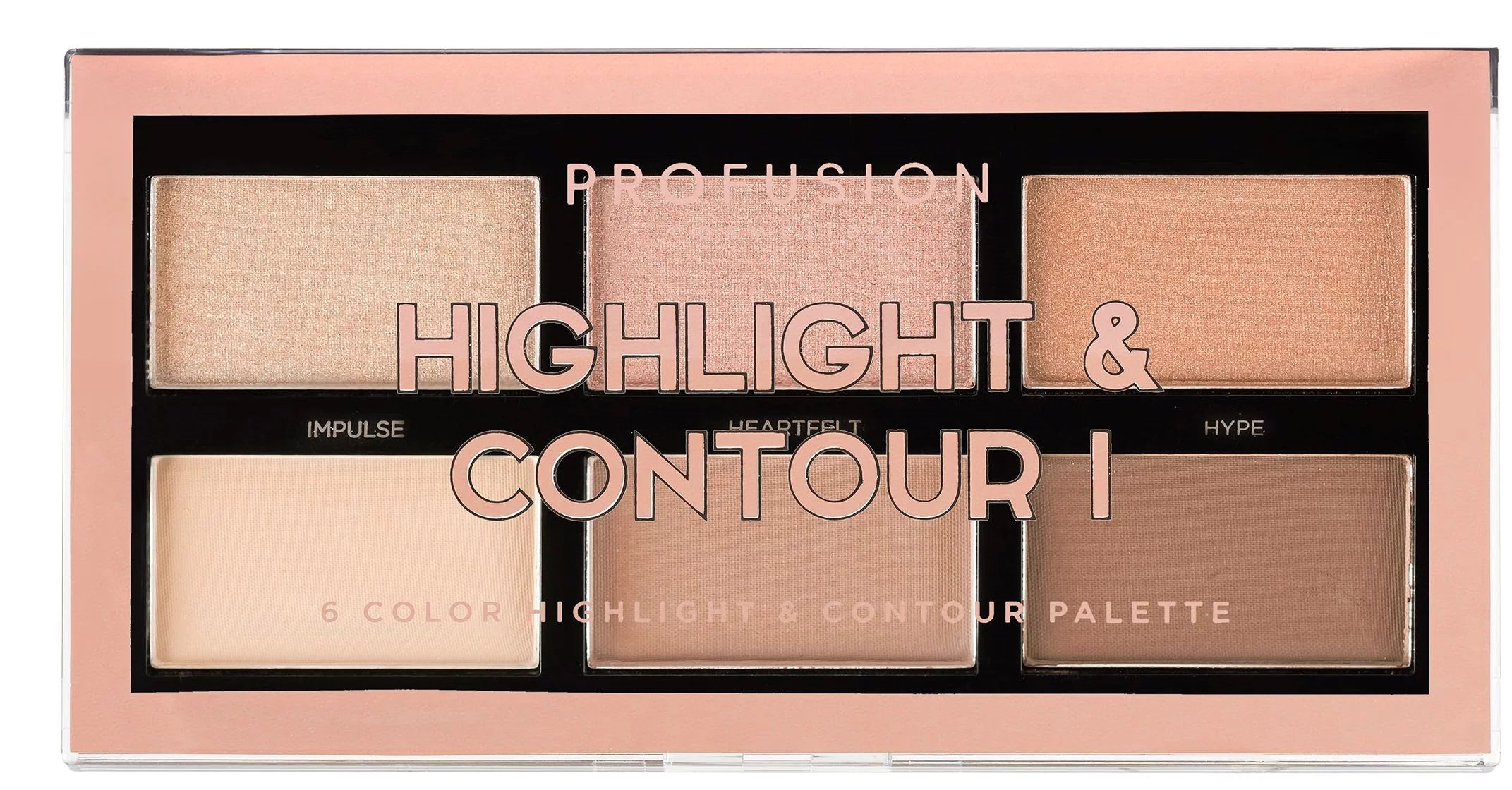 Profusion Cosmetics Highlight & Contour 6 Color Face Palette | Walmart (US)