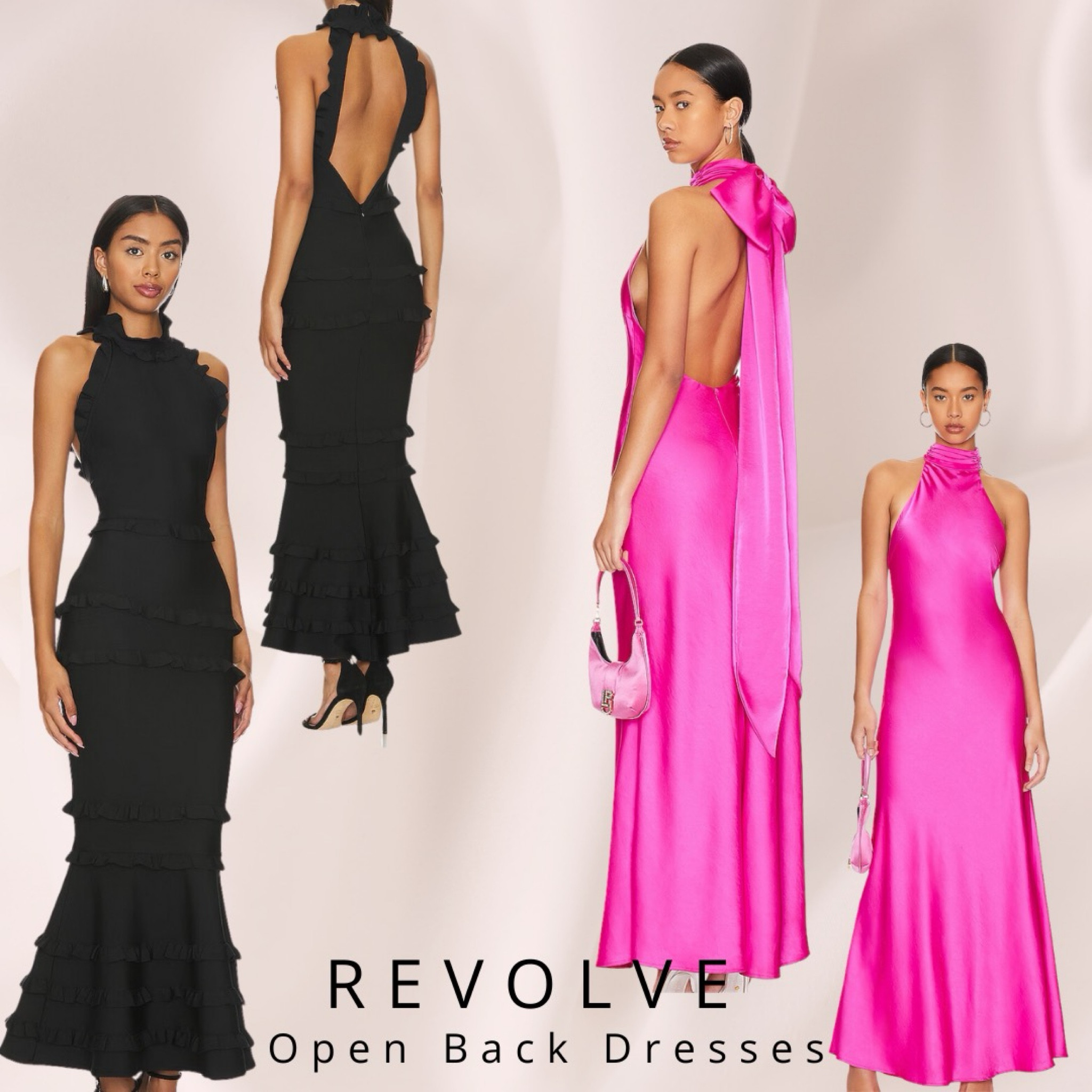 Revolve open back wedding guest dresses 🖤🩷
Formal / Black Tie 

#LTKstyletip #LTKwedding #LTKGala