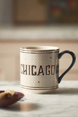 The Bistro Tile Stoneware Mug: Jetsetter Edition | Anthropologie (US)