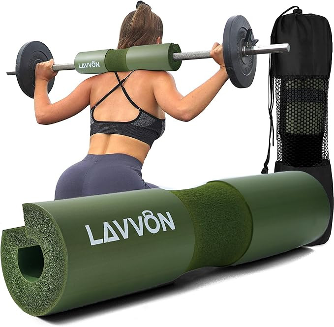 Squat Pad - Foam Barbell Pad for Squats Cushion, Lunges & Bar Padding for Hip Thrusts - Standard ... | Amazon (US)