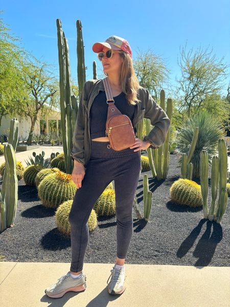 Target workout set that I’ve had on repeat for a year!  These ribbed pants are a bit thicker than regular workout pants.  

When we travel, we like to get up and explore a bit and get our steps in, then sit by the pool in the afternoon.  This past week we explored the cactus gardens at the Sunnyvale estate in Palm Desert.  🌵

#LTKover40 #LTKfindsunder50 #LTKxTarget